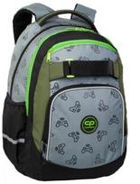 Mokyklinė kuprinė CoolPack Loop, ruda sp./tamsiai žalia sp., 45 cm x 40 cm x 22 cm