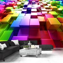 Fototapetas Artgeist Colored Cubes MNEW011490, 105 cm x 105 cm