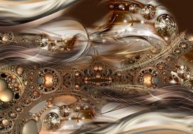 Fototapetas Artgeist Jewel Of Bronze XLFT106SAM, 175 cm x 175 cm