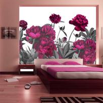 Fototapetas Artgeist Lush Meadow - Natural Energetic Flowers On A Bright Background XLNEW010113, 175 cm x 250 cm