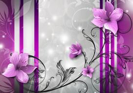 Fototapetas Artgeist Violet Buds NEW010791, 245 cm x 350 cm
