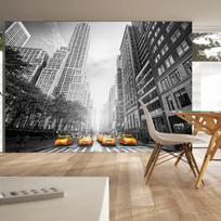 Fototapetas Artgeist New York - Yellow Taxis LNEW010597, 140 cm x 140 cm