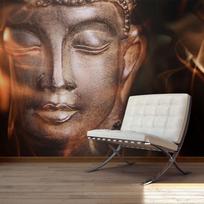 Fototapetas Artgeist Buddha. Fire Of Meditation. LFTNT1568SAM, 154 cm x 154 cm