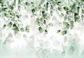 Fototapetas Artgeist Leaves Lightness 5XLFT2214SAM, 315 cm x 315 cm