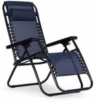 Lauko kėdė ModernHome Zero Gravity ZRL009, tamsiai mėlyna sp., 86 cm x 37 cm x 106.5 cm