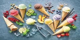 Paplūdimio rankšluostis Ice Cream RPG-187, įvairių spalvų, 180 cm x 100 cm