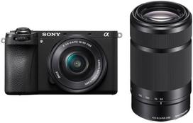 Beveidroninis fotoaparatas Sony A6700 + 16-50mm + 55-210mm, juoda sp.