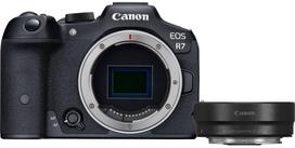 Beveidroninis fotoaparatas Canon EOS R7 + Mount Adapter EF-EOS R, juoda sp.