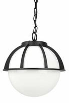 Lauko pakabinamas šviestuvas Su-Ma Kule K 1018/1/KPO 250, 60W, E27, IP43, juoda sp., 30 cm x 69 cm