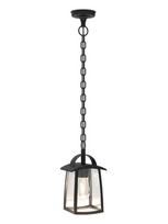 Lauko pakabinamas šviestuvas Lutec Kelsey 6273601012, 40W, E27, IP44, juoda sp., 14.3 cm x 90.6 cm