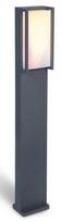 Pastatomas lauko šviestuvas Lutec Qubo, 16W, LED, IP54, tamsiai pilka sp., 9.3 cm x 75 cm