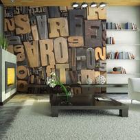 Fototapetas Artgeist Wooden Letters FTNT0031SAM, 270 cm x 270 cm