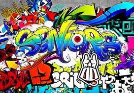 Fototapetas Artgeist Language Of A City, 280 cm x 400 cm