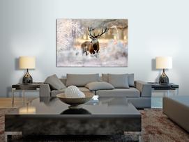 Reprodukcija Artgeist Deer In The Cold HK7055-DK, 120 cm x 80 cm