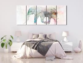 Reprodukcija Artgeist Painted Elephant HKNW0085S, 100 cm x 40 cm