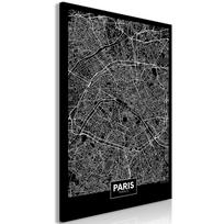 Reprodukcija Artgeist Dark Map Of Paris, k-b-0075-b-a, 60 cm x 90 cm