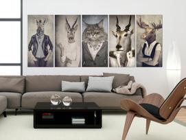 Reprodukcija Artgeist Animal Masks I HK7096-DKX, 225 cm x 90 cm