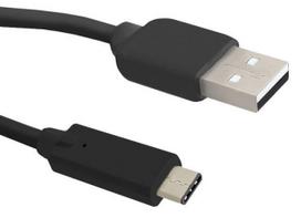 Kabelis Qoltec USB 3.1 C male, USB 2.0 A male, 0.12 m, juoda sp.