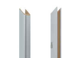Vertikali durų stakta Domoletti, 209.7 cm x 14 - 18 cm x 1 cm, dešininė, pilka sp.