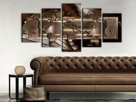 Reprodukcija Artgeist Chestnut Map HK3447-DKX, 200 cm x 100 cm