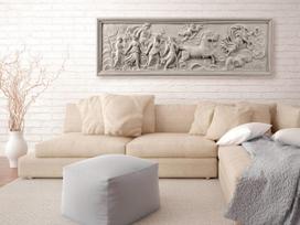 Reprodukcija Artgeist Relief: Apollo And Muses, n-b-0028-b-a, 120 cm x 40 cm