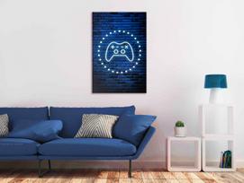 Reprodukcija Artgeist Neon Gamepad, i-c-0187-b-a, 20 cm x 30 cm
