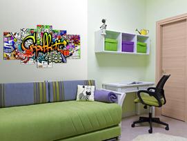 Reprodukcija Artgeist Artistic Graffiti HK3797-DKX, 200 cm x 100 cm