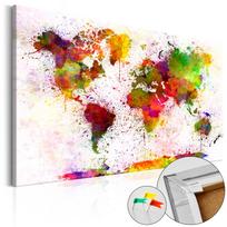 Kamštinė reprodukcija Artgeist Artistic World, k-b-0018-p-a, 120 cm x 80 cm