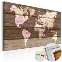 Kamštinė reprodukcija Artgeist Wooden World, k-b-0015-p-b, 120 cm x 80 cm