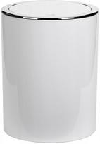 Šiukšliadėžė Sepio Nico, balta sp./chromo sp., 5 l, 24 cm x 19 cm