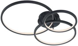 Šviestuvas lubų Trio Aaron 652710342, LED, 3000 - 6000 °K x 36.5 W, juoda sp.