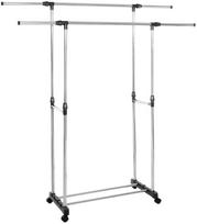 Drabužių kabykla Springos HA7455, 90 - 155 cm, juoda sp./chromo sp.