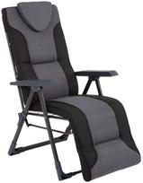 Lauko kėdė Patio Mijas Plus D002-07PB, juoda sp./pilka sp., 85 cm x 59 cm x 105 cm