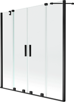 Vonios sienelė Mexen Velar Duo II, 160 cm x 150 cm, juoda sp./grūdintas