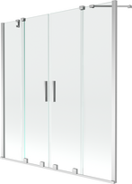 Vonios sienelė Mexen Velar Duo II, 160 cm x 150 cm, chromo sp./grūdintas