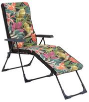 Lauko gultas Patio Santander 2in1 Black Edition, juoda sp./įvairių spalvų, 138 cm x 58 cm x 105 cm