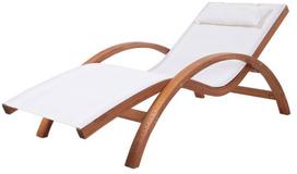 Lauko gultas Patio Larice, ruda sp./balta sp., 159 cm x 73 cm x 66 cm
