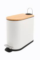 Šiukšliadėžė Domoletti T-T2105MB, balta sp., 5 l, 38 cm x 16 cm