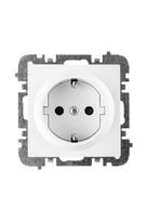 Kištukinis lizdas Elektro-Plast Vestra 3837-10, su įžeminimu, balta sp.