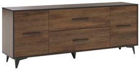 TV staliukas Gala Meble Frida RTV2D1S, riešuto sp., 179 cm x 40 cm x 68 cm
