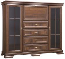 Vitrina Gala Meble Kora KK7, samoa king sp., 158 cm x 46 cm x 136 cm