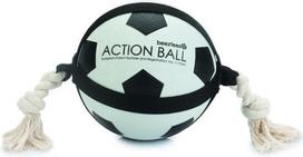 Žaislas šuniui, kamuoliukas Beeztees Action Football, Ø 19 cm, balta sp./juoda sp., 19 cm