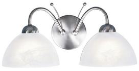 Šviestuvas sieninis Searchlight Milanese 1132-2SS, E14, 2 x 60 W, balta sp.