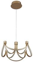 Šviestuvas kabinamas Searchlight Signature 58184-8GO, LED, 2700 °K x 42 W, balta sp. / aukso sp.