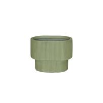 Gėlių vazonas Domoletti LT14754-3S, keramika/molis, 55 cm x 36 cm, Ø 55 cm, žalia sp.
