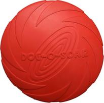Žaislas šuniui, skraidantis Pet Nova Frisbee, 22 cm, Ø 22 cm, raudona sp., 22 cm