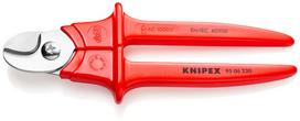 Kabelio kirpimo žirklės elektromechanikai Knipex Cable 95 06 230, 230 mm