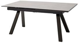 Valgomojo stalas išskleidžiamas MC Akcent Tobago, juoda sp./pilka sp., 180 - 260 cm x 95 cm x 77 cm