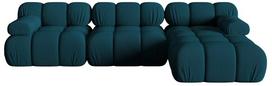 Modulinė sofa Micadoni Bellis 3D, tamsiai mėlyna sp., dešininė, 282 x 155 cm x 64 cm