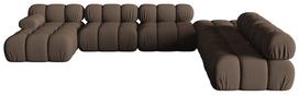 Modulinė sofa Micadoni Bellis 3D, ruda sp., dešininė, 376 x 282 cm x 64 cm